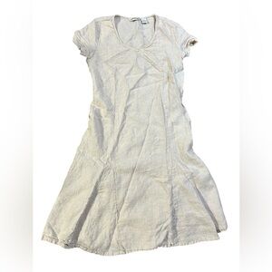 Orvis | Dresses | Orvis Cream Linen Dress Xs | Poshmark